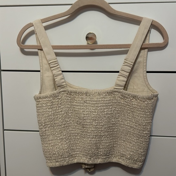 Cream cropped corset - Picture 4 of 4